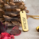 Gold Personalised Rectangle Locket