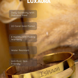 Gold Personalised Minimal Cuff