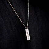 Silver Personalised Rectangle Locket