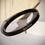 Black Classic Personalised Bracelet