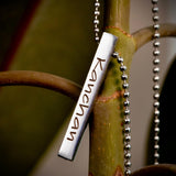 Silver Personalised Cuboid Locket