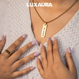Gold Personalised Rectangle Locket